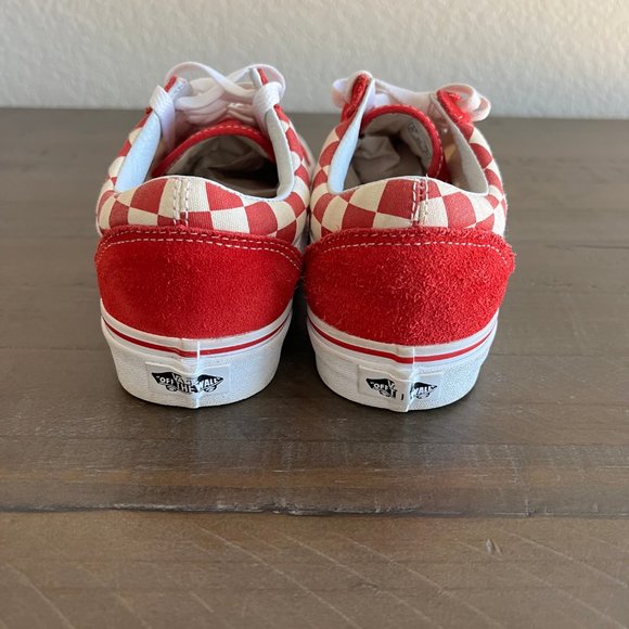 COPY - Vans Red Checkered Primary Old Skool Shoe - Picture 5 of 6
